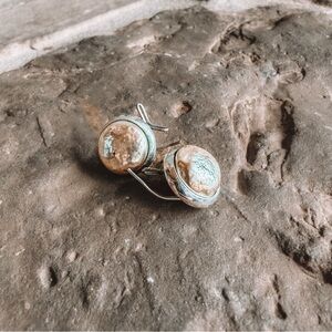 Elegant VINTAGE Silver WingBack Earrings